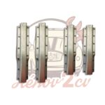Lot de 4 supports de plancher pour chassis 2cv ancien modèle — réf. 003468