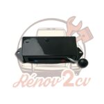 Manette de chauffage en plastique noir pour 2cv mehari dyane — réf. 000848