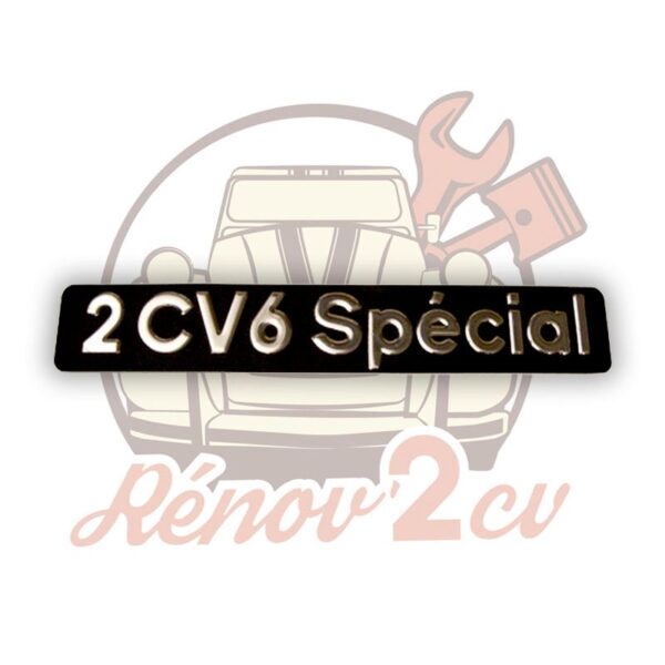 Monogramme adhesif "2cv6 special "