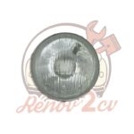 Optique de phare ampoule baionnette 2cv ancien modèle avec trou de veilleuse — réf. 003466