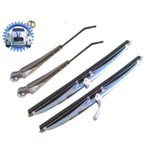 Pack Essuie glace Dyane 25cm INOX brosse à clipser sur bras INOX