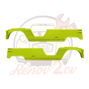 Panneau lateral droit avec ailerons Méhari JAUNE — réf. 004046JAUNE