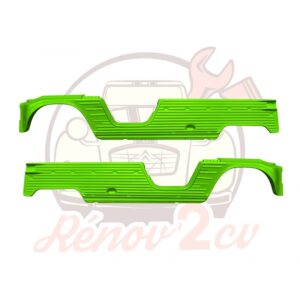 Panneau lateral droit avec ailerons Méhari VERT TIBESTI — réf. 004046VERT/T