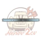 Pare chocs arrière 2cv ETROIT qualité sup A PEINDRE — réf. 002820