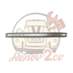 Pare chocs arrière étroit gris charleston 2cv Dyane peint en France — réf. 003070