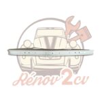 Pare chocs avant 2cv nouveau modèle qualité supérieure BLANC MEIJE peint en France — réf. 002529