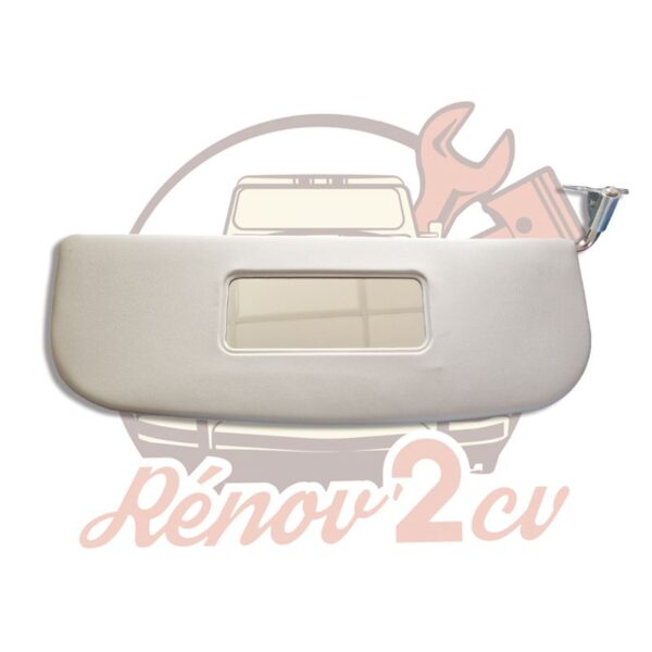 Pare Soleil gris pour 2CV AZAM Côté passager avec support