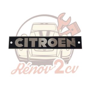 Plaque en aluminium CITROEN pour pare chocs 2cv CITROEN