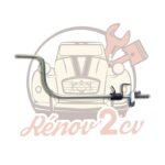 Poignée de siège avant gauche 2CV complète avec ressort — réf. 005328