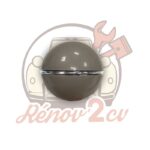 Pommeau de vitesse brun avec bague chromee — réf. 000284
