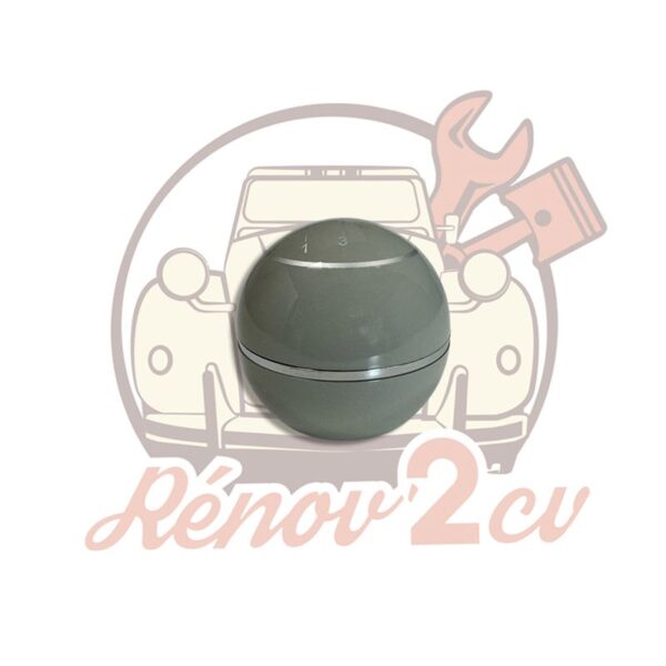Pommeau de vitesse gris rosé avec Schema vitesse 2cv Méhari Dyane