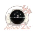Pommeau de vitesse noir avec bague chomee — réf. 000283