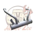 Pot echappement sous boite 2cv6 mehari dyane 6 acadiane — réf. 003072