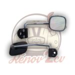 Retroviseur 2cv droit noir — réf. 001220