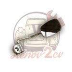 Retroviseur 2cv ou dyane droit inox haute qualité forme arrondi — réf. 001727