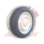 Roue complete 135/15 NANKANG 2cv mehari dyane acadiane gris rose — réf. 001017