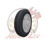 Roue complète 135/15 Pneu Profil Route Tubeless 2cv Mehari Gris Rose — réf. 003924