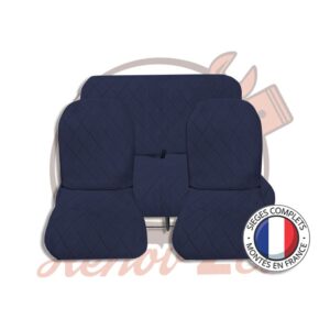 Sièges complets 2CV Bleu à losange sièges banquette symétrique