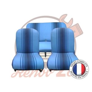 Sièges complets 2CV Bleu rayé sièges banquette Symétrique