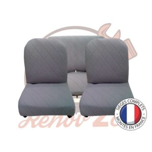 Sièges complets 2CV Gris Charleston sièges banquette Symétrique