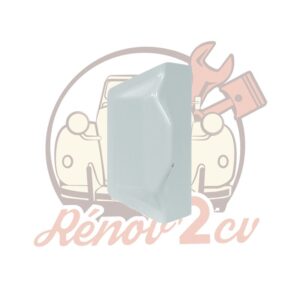 Support de gache droit / gauche ancien modèle Méhari BLANC BRILLANT — réf. 004051AM