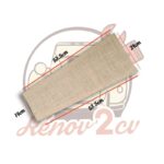 Toile de dossier en jute pour sièges séparés de 2cv Dyane Acadiane — réf. 000467