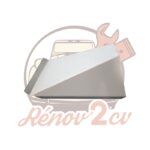 Tole laterale gauche sous banquette 2cv — réf. 000652