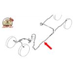 Tuyau de frein m9x125 maitre cylindre/repartiteur arriere 2cv — réf. 000133