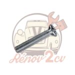 Vis tête fraisé bombé cruciforme pozi M5x35 inox A2 — réf. 002609