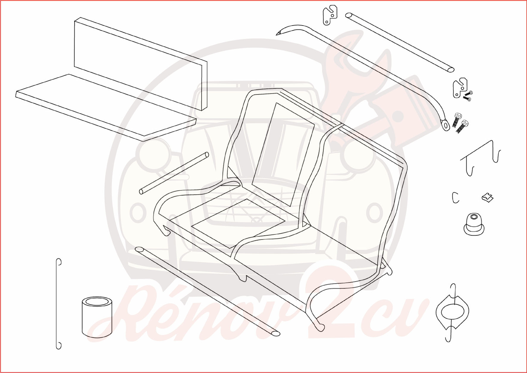 BANQUETTE ARRIERE OU AVANT