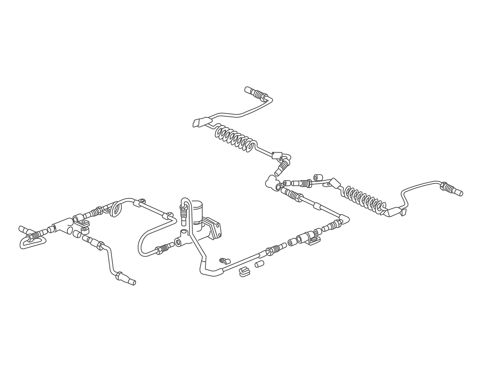 SYSTEME DE FREINAGE 4 TAMBOURS RACCORD M8