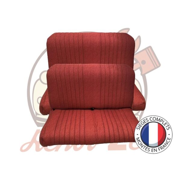 Banquettes complètes 2CV Rouge diamanté 2 banquettes