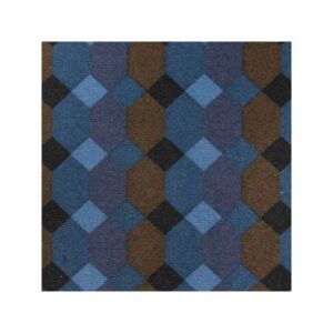 Jeu de garniture sièges et banquette 2cv damier bleu asymétrique — réf. 003723