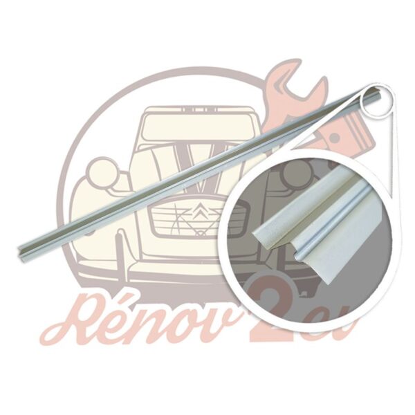 Profil en W pour côté de caisse 2cv intérieur gauche ou droite 2cv, longueur 100 cm droit
