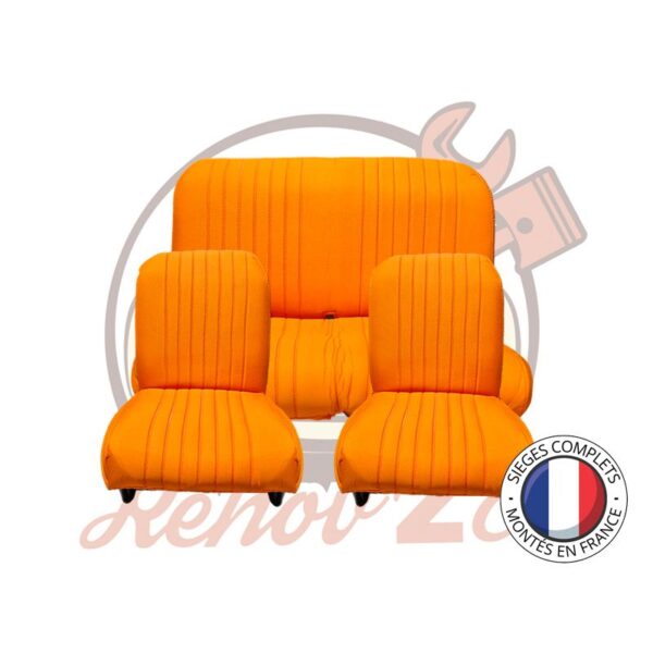 Sièges complets 2CV Orange sièges banquette Symétrique