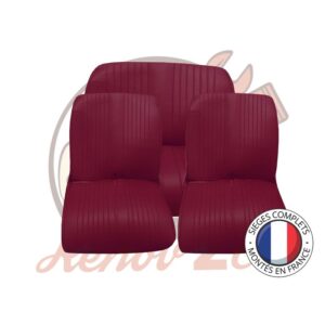 Sièges complets 2CV Skai Bordeaux sièges banquette Symétrique