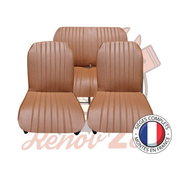Sièges complets 2CV Skai marron sièges banquette Asymétrique